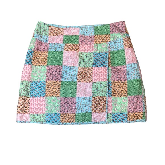 Vineyard Vines 10th Anniversary Limited Edition Patchwork Skirt Sz 2 Nautical - Picture 2 of 9